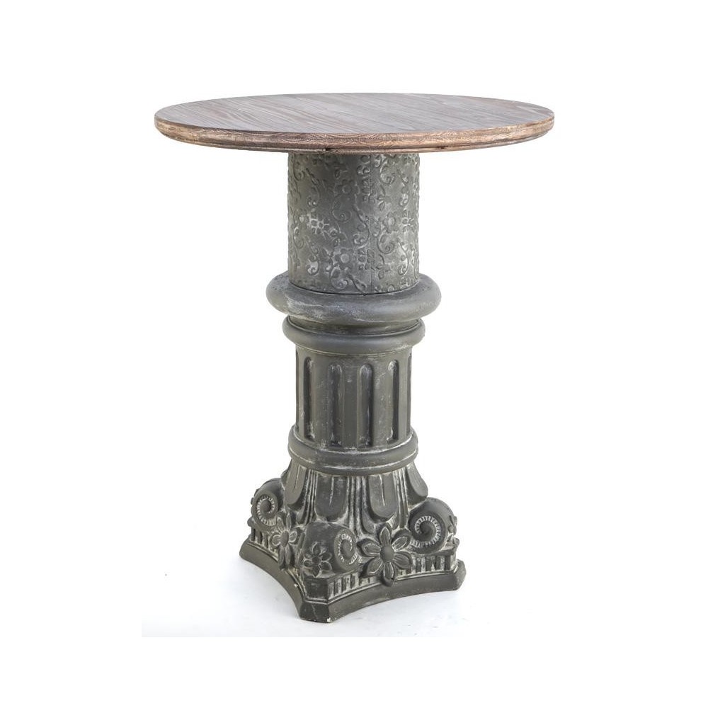 TAVOLINO CAPITELLO GRIGIO D60 H74